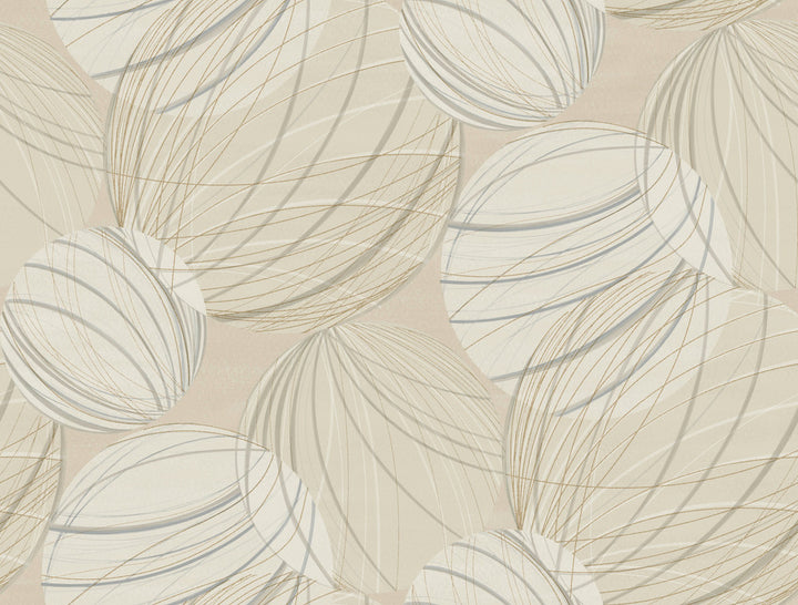 Floating Lanterns Taupe Wallpaper by Candice Olson Candice Olson Casual Elegance Covers about 60.8 square feet 27-in by 27-ft long roll Unpasted 20.5 - Fabric Carolina -