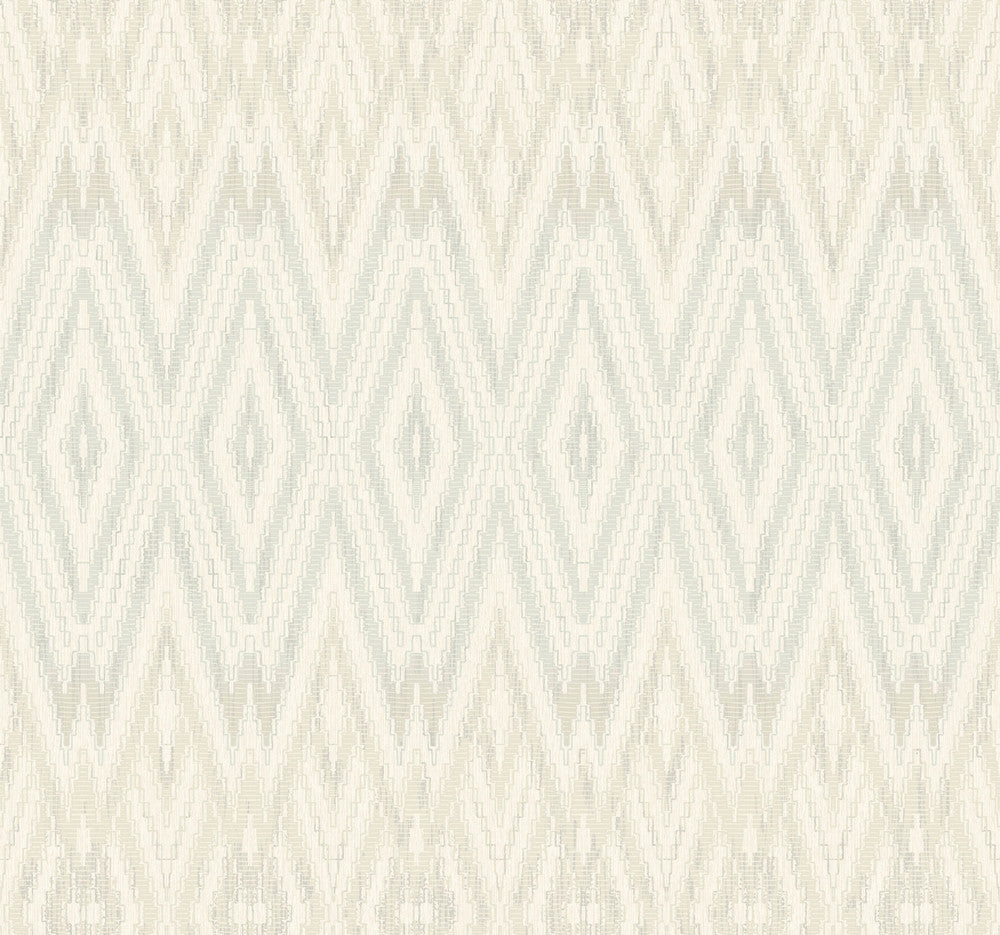 Diamond Marquise Light Neutral Wallpaper by Candice Olson Candice Olson Casual Elegance Covers about 60.8 square feet 27-in by 27-ft long roll Unpasted 25.25 - Fabric Carolina -