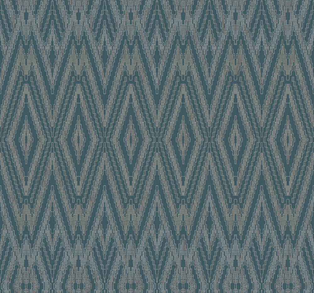Diamond Marquise Tropicana Wallpaper by Candice Olson Candice Olson Casual Elegance Covers about 60.8 square feet 27-in by 27-ft long roll Unpasted 25.25 - Fabric Carolina -