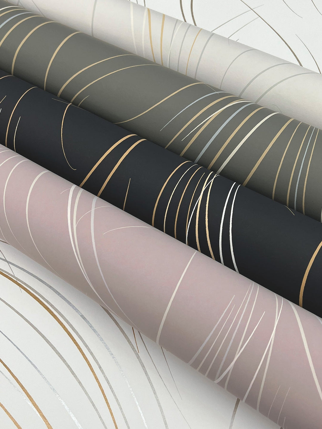 Graceful Wisp White Wallpaper by Candice Olson Designer