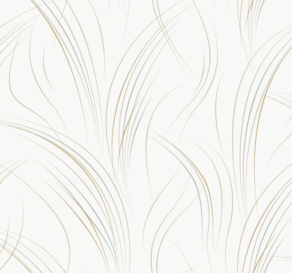 Graceful Wisp White Wallpaper by Candice Olson Candice Olson Casual Elegance Covers about 60.8 square feet 27-in by 27-ft long roll Unpasted 25.25 - Fabric Carolina -