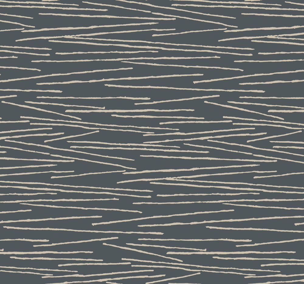 Line Horizon Charcoal Wallpaper by Candice Olson Candice Olson Casual Elegance Covers about 60.8 square feet 27-in by 27-ft long roll Unpasted 25.25 - Fabric Carolina -