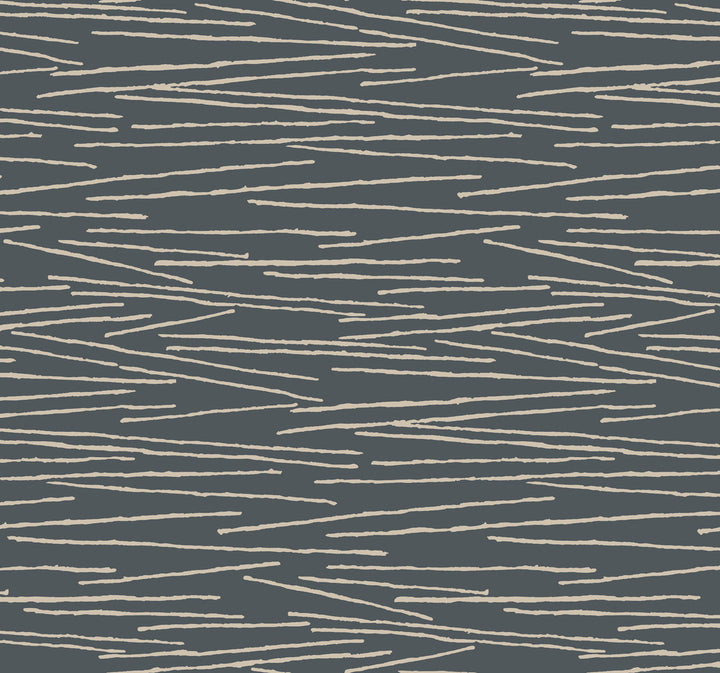 Line Horizon Charcoal Wallpaper by Candice Olson Candice Olson Casual Elegance Covers about 60.8 square feet 27-in by 27-ft long roll Unpasted 25.25 - Fabric Carolina -