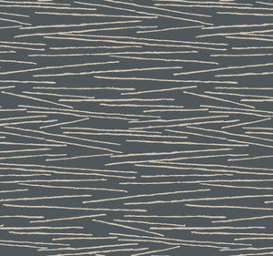 Line Horizon Charcoal Wallpaper by Candice Olson