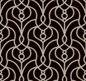 Divine Trellis Black Wallpaper by Candice Olson