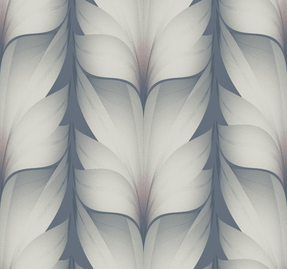 Lotus Light Stripe Steel Wallpaper by Candice Olson Candice Olson Casual Elegance Covers about 60.8 square feet 27-in by 27-ft long roll Unpasted 25.25 - Fabric Carolina -
