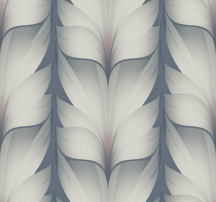 Lotus Light Stripe Steel Wallpaper by Candice Olson Candice Olson Casual Elegance Covers about 60.8 square feet 27-in by 27-ft long roll Unpasted 25.25 - Fabric Carolina -