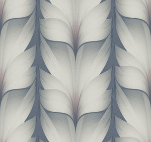 Lotus Light Stripe Steel Wallpaper by Candice Olson