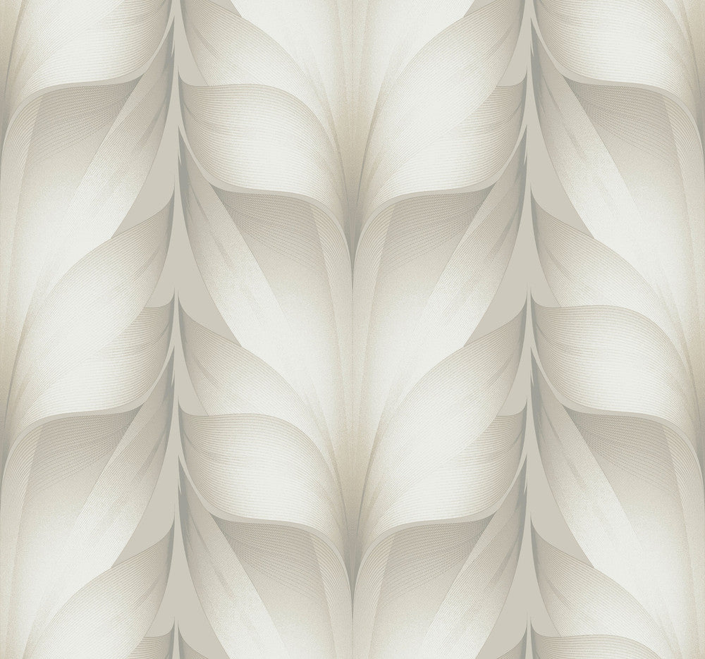 Lotus Light Stripe White Wallpaper by Candice Olson Candice Olson Casual Elegance Covers about 60.8 square feet 27-in by 27-ft long roll Unpasted 25.25 - Fabric Carolina -