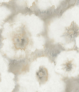 Blended Floral Neutral Wallpaper by Candice Olson