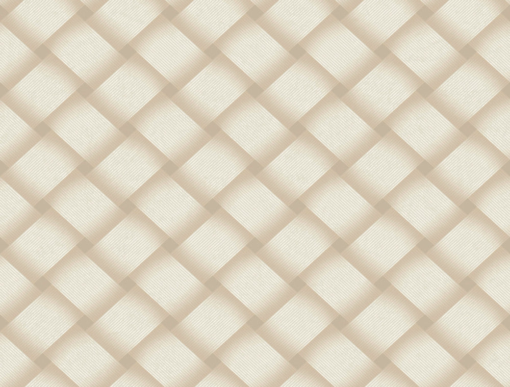Bayside Basket Weave Blonde Wallpaper by Candice Olson Candice Olson Casual Elegance Covers about 60.8 square feet 27-in by 27-ft long roll Unpasted 20.5 - Fabric Carolina -