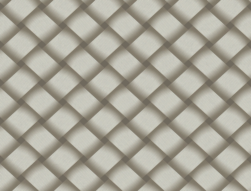 Bayside Basket Weave Mocha Wallpaper by Candice Olson Candice Olson Casual Elegance Covers about 60.8 square feet 27-in by 27-ft long roll Unpasted 20.5 - Fabric Carolina -