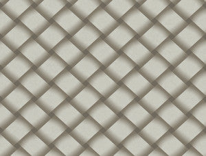 Bayside Basket Weave Mocha Wallpaper by Candice Olson