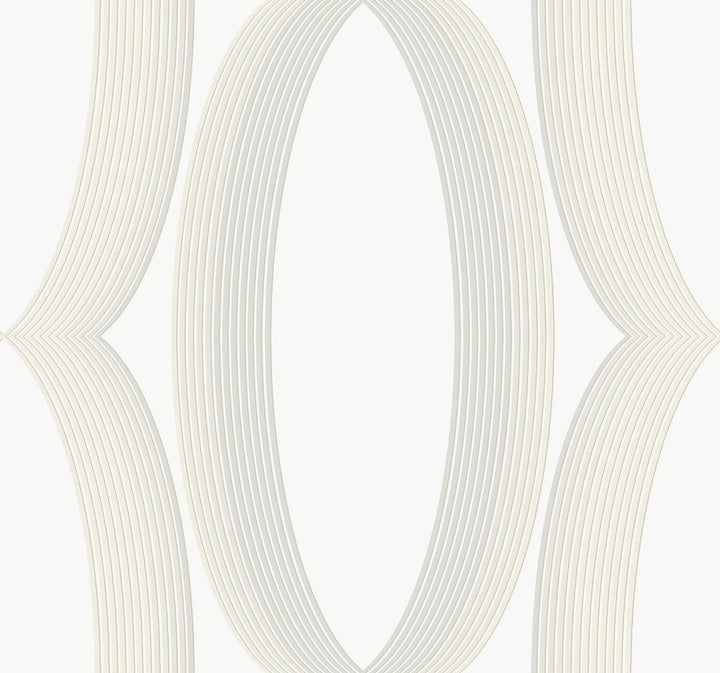 Progression Ogee White Wallpaper by Candice Olson Candice Olson Casual Elegance Covers about 60.8 square feet 27-in by 27-ft long roll Unpasted 25.25 - Fabric Carolina -