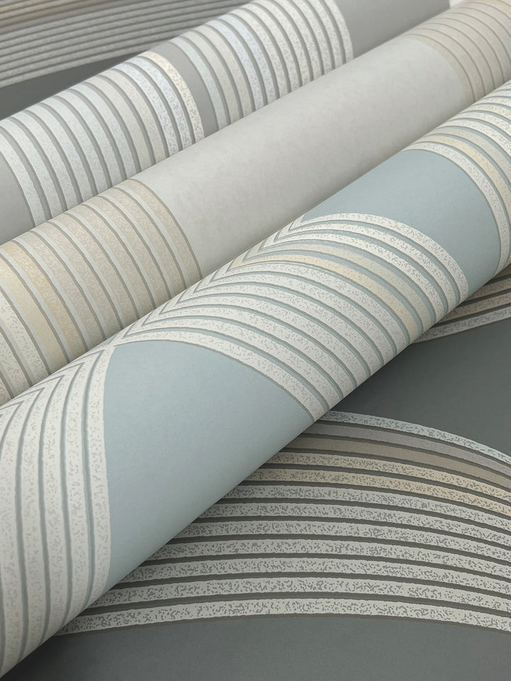 Progression Ogee Blonde Wallpaper by Candice Olson Designer