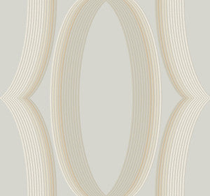 Progression Ogee Blonde Wallpaper by Candice Olson