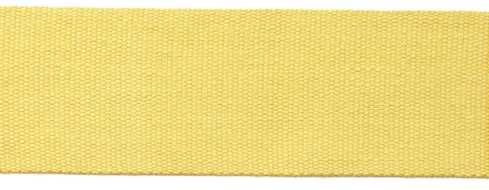 Everly 2 Inch Tape Gold by Magnolia Trim - 63LINEN/37RAYON CHINA Horizontal: and Vertical: 2" - Fabric Carolina -