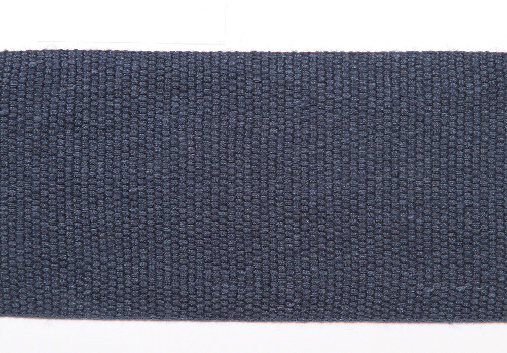 Everly 2 Inch Tape Navy by Magnolia Trim - 63LINEN/37RAYON CHINA Horizontal: and Vertical: 2" - Fabric Carolina -