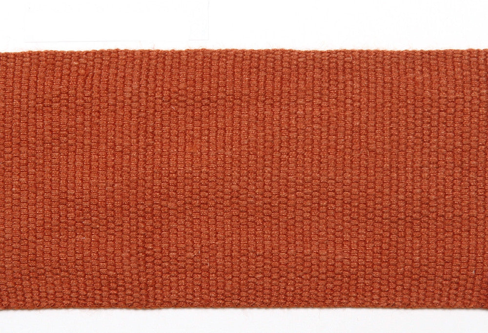 Everly 2 Inch Tape Rust by Magnolia Trim - 63LINEN/37RAYON CHINA Horizontal: and Vertical: 2" - Fabric Carolina -