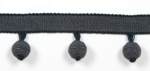 Everly Ball Fringe Blueberry by Magnolia Trim