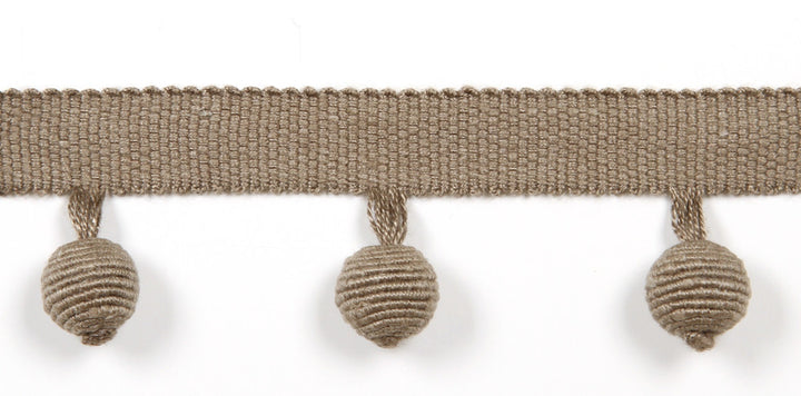 Everly Ball Fringe Grain by Magnolia Trim - 63LINEN/37RAYON CHINA Horizontal: and Vertical: 1.46" - Fabric Carolina -