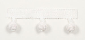 Everly Ball Fringe White by Magnolia Trim