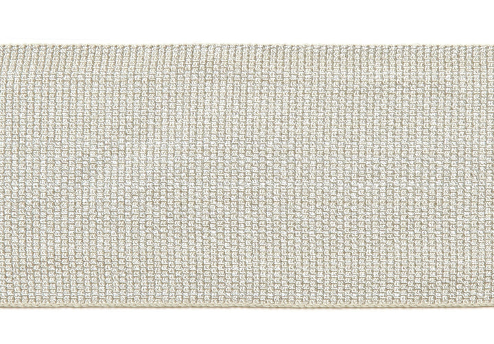 Everly Metallic 2 Inch Tape Ice by Magnolia Trim - 63LINEN/37RAYON CHINA Horizontal: and Vertical: - Fabric Carolina -