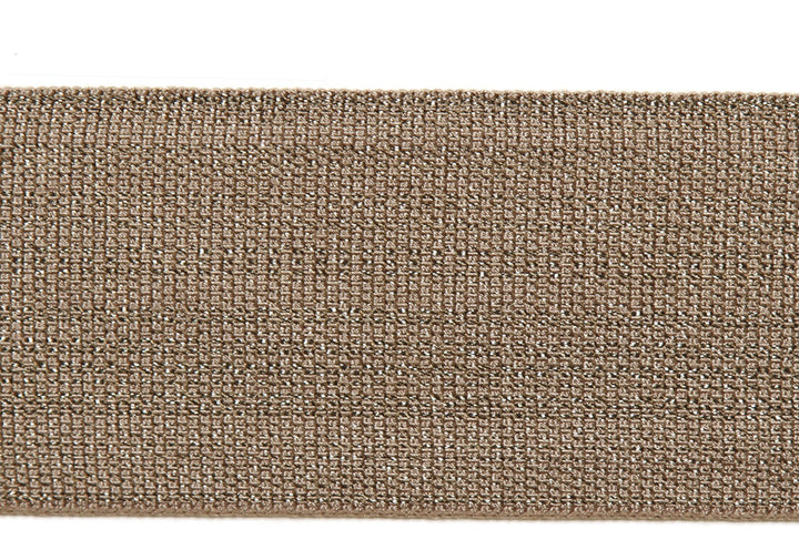 Everly Metallic 2 Inch Tape Magnesium by Magnolia Trim - 63LINEN/37RAYON CHINA Horizontal: and Vertical: - Fabric Carolina -