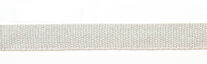 Everly Metallic Micro Tape Silver by Magnolia Trim - 63LINEN/37RAYON CHINA Horizontal: and Vertical: - Fabric Carolina -