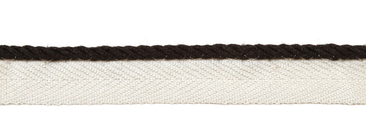 Everly Micro Cord Black by Magnolia Trim - 63LINEN/37RAYON CHINA Horizontal: and Vertical: 0.125" - Fabric Carolina -