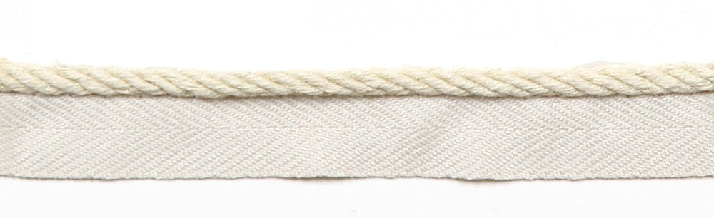 Everly Micro Cord Bone by Magnolia Trim - 63LINEN/37RAYON CHINA Horizontal: and Vertical: 0.125" - Fabric Carolina -