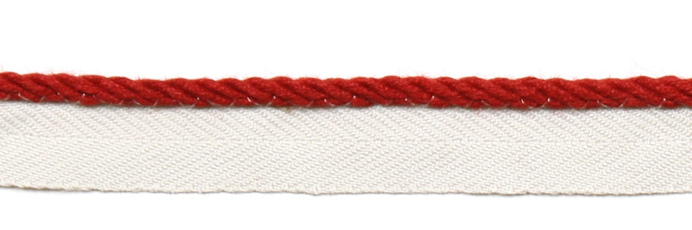 Everly Micro Cord Rouge by Magnolia Trim - 63LINEN/37RAYON CHINA Horizontal: and Vertical: 0.125" - Fabric Carolina -