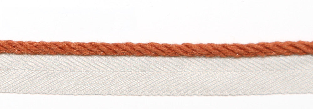 Everly Micro Cord Rust by Magnolia Trim - 63LINEN/37RAYON CHINA Horizontal: and Vertical: 0.125" - Fabric Carolina -