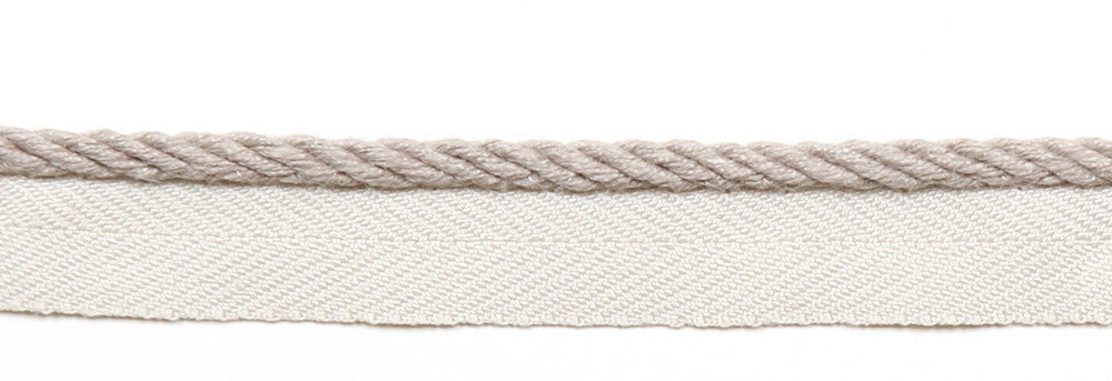 Everly Micro Cord Stone by Magnolia Trim - 63LINEN/37RAYON CHINA Horizontal: and Vertical: 0.125" - Fabric Carolina -