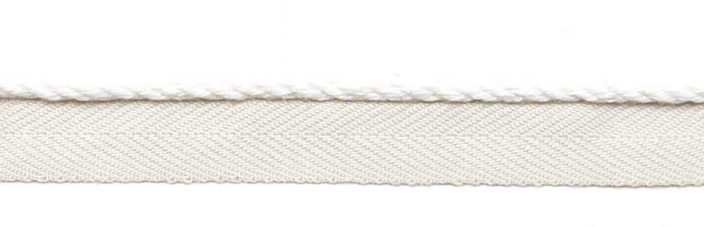 Everly Micro Cord White by Magnolia Trim - 63LINEN/37RAYON CHINA Horizontal: and Vertical: 0.125" - Fabric Carolina -