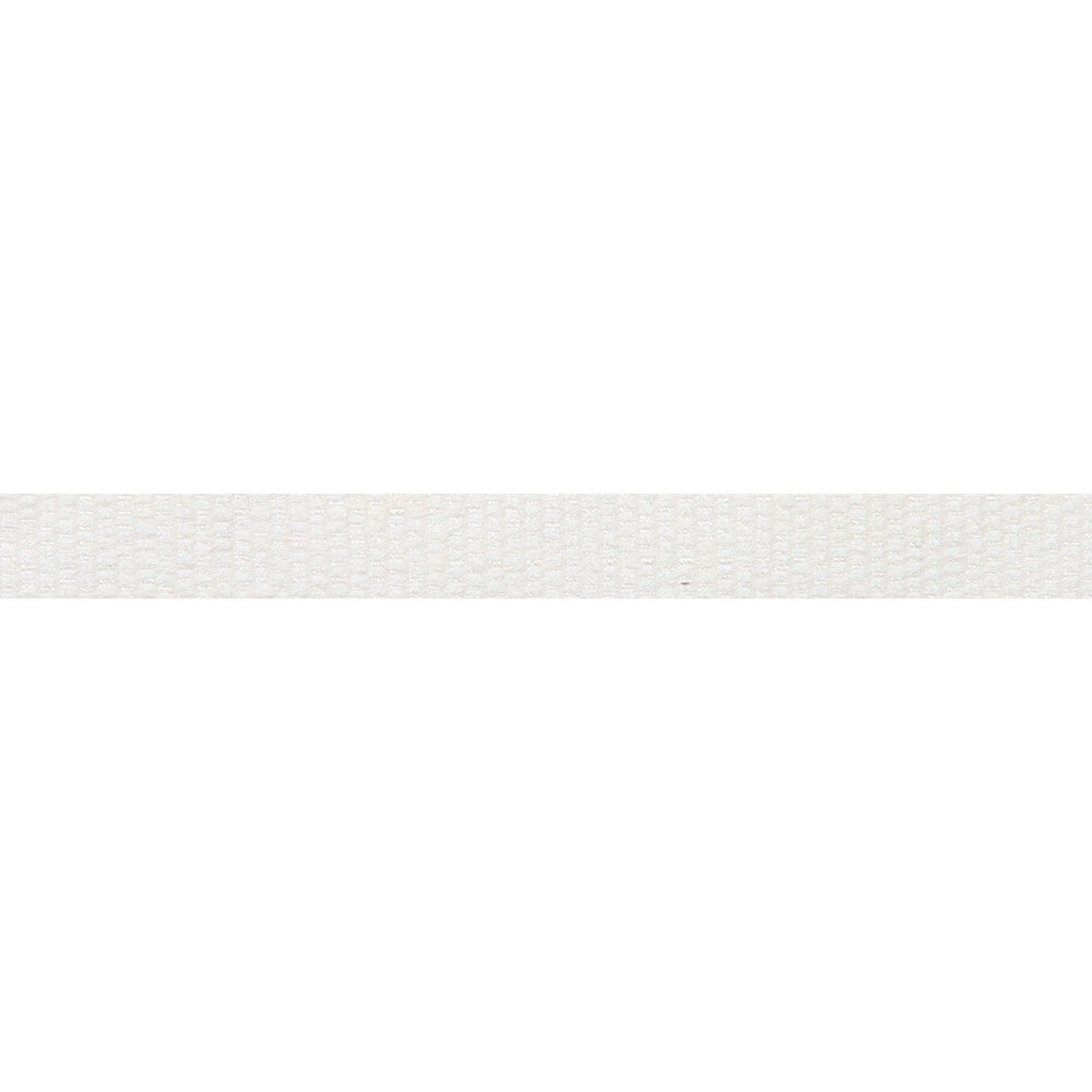 Everly Micro Tape White by Magnolia Trim - 63LINEN/37RAYON CHINA Horizontal: and Vertical: 0.56 - Fabric Carolina -