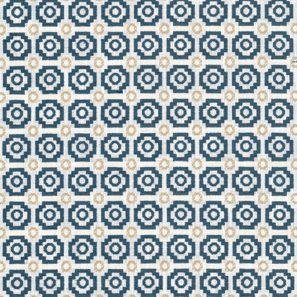 Evette 1 Regency by Stout Fabric Stout Fabric Evette 1 RegencyFabric Great Impressions Blue/Spa 90%Pol 10%Cot USA </p><p>Repeat: H: 1.875, V: 1.625 55 in - Fabric Carolina -