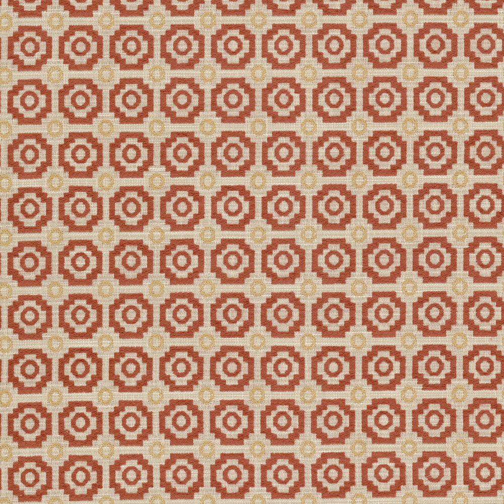 Evette 4 Spice by Stout Fabric Stout Fabric Evette 4 SpiceFabric GREAT IMPRESSIONS GREEN/SPICE/NATURALS 90%POL 10%COT USA </p><p>Repeat: H: 1.875, V: 1.875 55 in - Fabric Carolina -