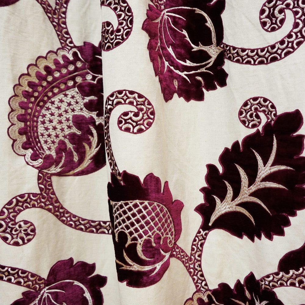 EVOCATIVE 58SJ101 by JF Designer Fabric JF Studio 60% Cotton, 40% Linen India  Horizontal: 25.5 and Vertical: 31.5 54  - Swanky Fabrics -