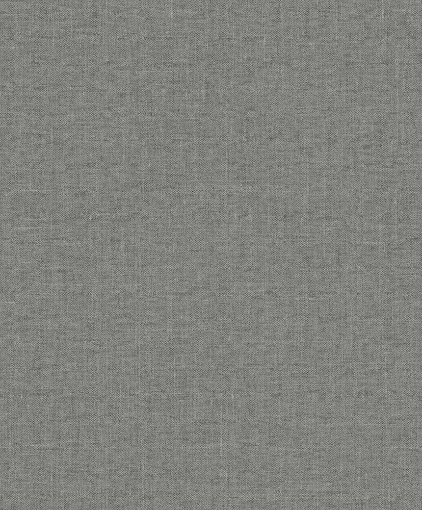 Abington Faux Linen Sleek Charcoal by Seabrook Wallpaper White Heron Netherlands 57.5 0" 20.9" - Fabric Carolina -