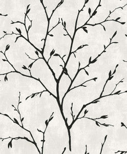 Avena Branches Contrast by Seabrook Wallpaper