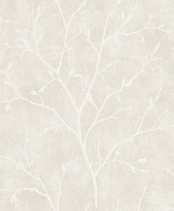Avena Branches Mica by Seabrook Wallpaper