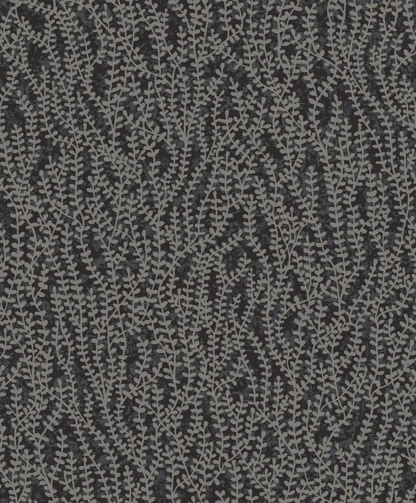 Seaweed Beaded Branches Silver Glass by Seabrook Wallpaper White Heron Netherlands 57.5 25.2" 20.9" - Fabric Carolina -