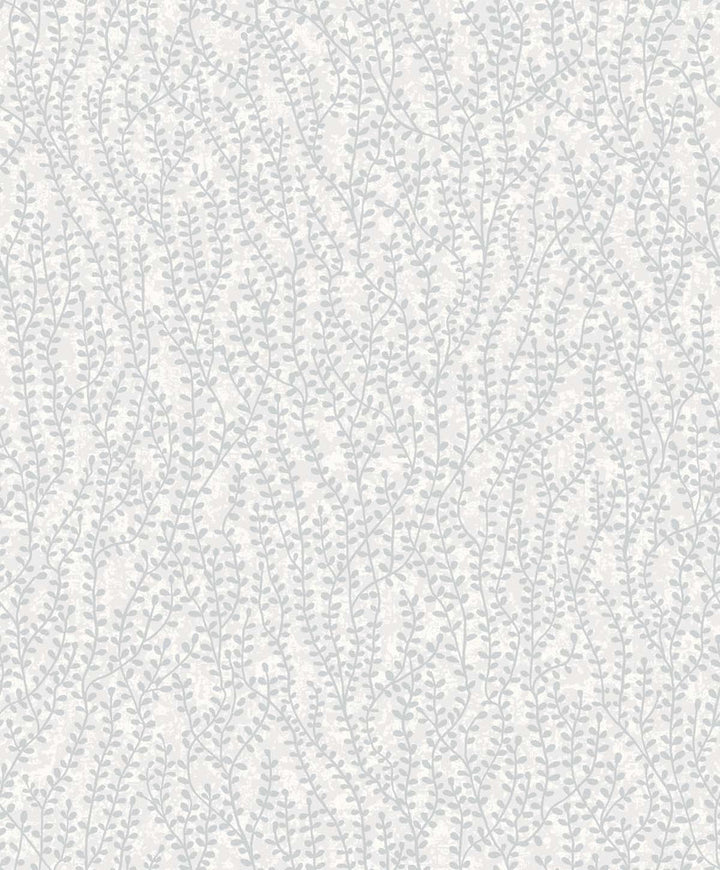 Seaweed Beaded Branches Diamond Glass Beads by Seabrook Wallpaper White Heron Netherlands 57.5 25.2" 20.9" - Fabric Carolina -