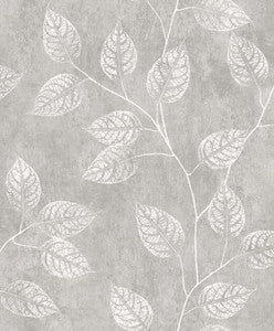 Branch Trail Silhouette Slate by Seabrook Wallpaper