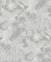 Marsh Cranes Anew Grey EW11008 by Seabrook Designs Wallpaper