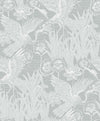 Marsh Cranes Mist EW11018 by Seabrook Designs Wallpaper