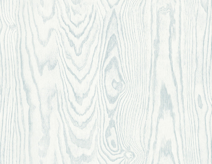 Kyoto Faux Woodgrain Soft Blue by Seabrook Wallpaper White Heron United States 60.75 10.43" 27" - Fabric Carolina -