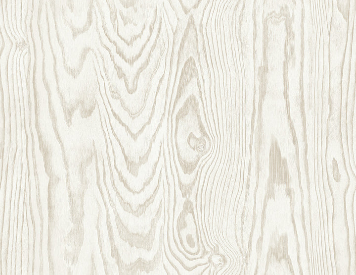 Kyoto Faux Woodgrain Scandi Wood by Seabrook Wallpaper White Heron United States 60.75 10.43" 27" - Fabric Carolina -