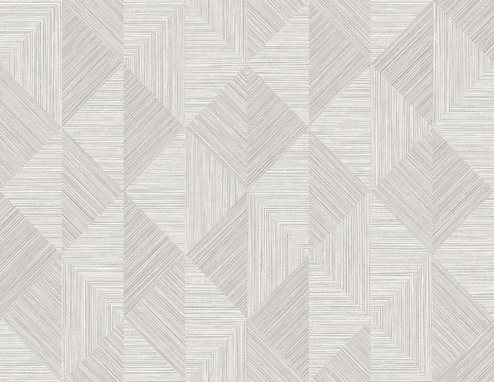 Diamond Inlay Dove Wing by Seabrook Wallpaper White Heron United States 60.75 20.87" 27" - Fabric Carolina -